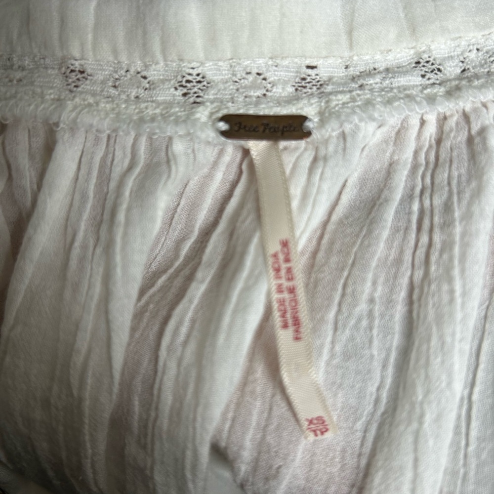 Free People Cream Lace-Trimmed Dress - Picture 6 of 6